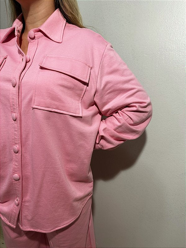 CONJUNTO DE PIJAMA FEMININO LONGO COMFY | ROSA #SALE